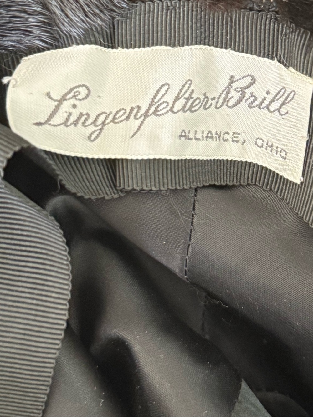 VTG LINGENFELTER- BRILL MINK HAT - Picture 9 of 12